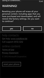 Press yes to accept.
