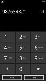 Key in the required number and press call.