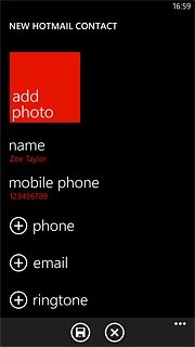 Press email and key in the required email address.