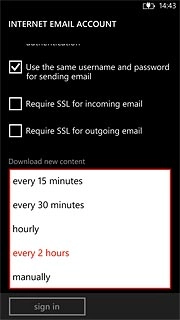 Press the required period or manually.