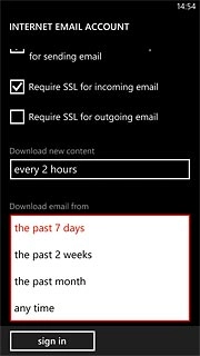 Press the required period or any time.
