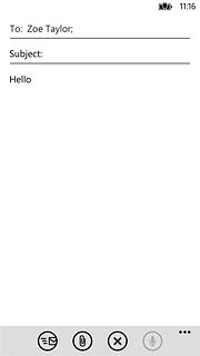 Press the attachment icon.Go to the required folder.