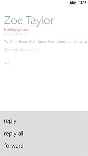 Press reply.Write your email message.