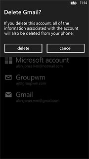 Press delete to confirm.