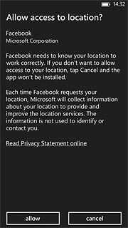 Press allow to confirm.Wait a moment while the application is installed.