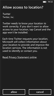 Press allow to confirm.Wait a moment while the application is installed.