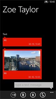 Press the text input field.Write the required text.