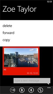 Press forward.Key in the first letters of the required contact.Matching contacts are displayed.