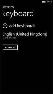 Press add keyboards.