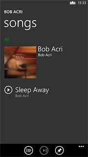 Press the required audio file.