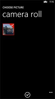 Press the confirm icon.