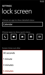 Press the required interval.