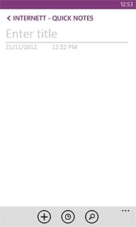 Go to the required folder.Press +.Write the text for the note.