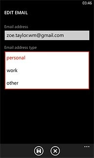 Press the required email type.