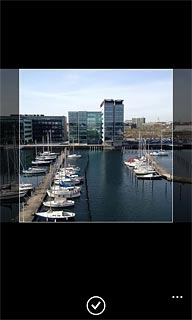 Press the confirm icon to assign the picture.