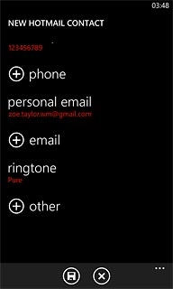 Press the save icon.
