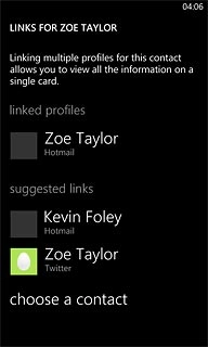 Press the required contacts to merge the contacts.