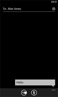 Press the send icon.