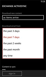 Press the required period or any time.