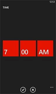 Press the confirm icon.