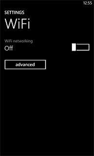 Press the indicator next to WiFi networking to turn on the function.