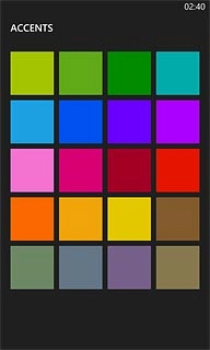 Press the required colour.