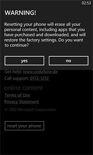 Press yes to accept.