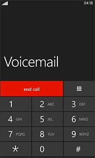 Press end call to end the call.