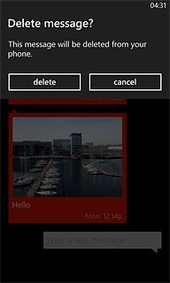Press delete to confirm.
