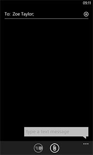 Press the text input field.Write the text for your picture message.