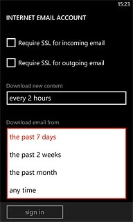 Press the required period or any time.