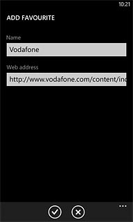 Press the confirm icon.