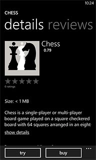 To buy an app:Press buy.