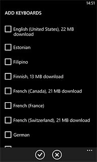 Press the required languages to select them.