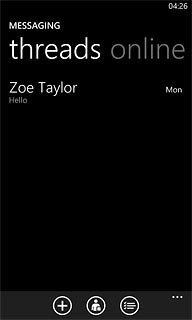 Press the dots in the bottom right corner of the display.