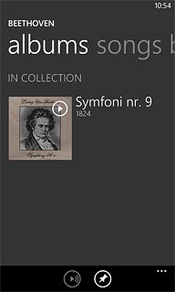 Press the required audio file.