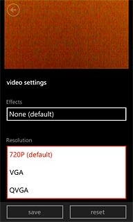 Press the required resolution.