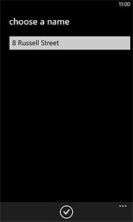 Press the confirm icon to confirm.