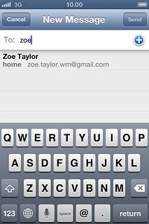 Key in the first letters of the required contact.Matching contacts are displayed.Press the required contact.Repeat the procedure to add more recipients.