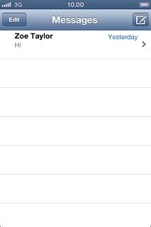 Press the required sender.