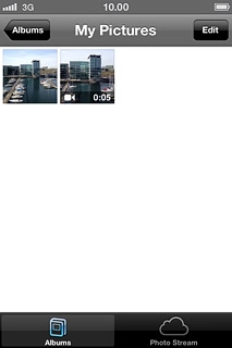 Go to the required folder.Press the required picture or the required video clip.