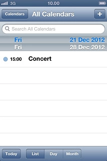 Press the required appointment to view the appointment details.