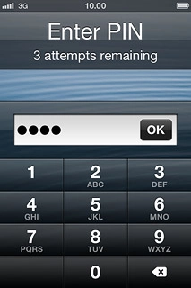 Key in your PIN and press OK.If your phone rejects the SIM:Contact your distributor or service provider where you bought your phone.