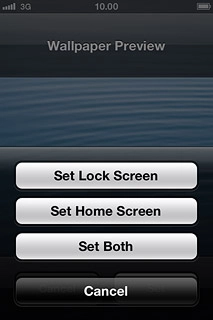 Press Set Lock Screen, Set Home Screen or Set Both.