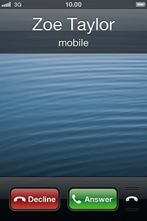 If the key lock is turned off:Press Decline to reject a call.