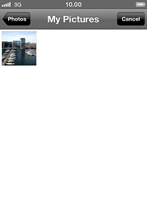 Go to the required folder.Press the required picture.