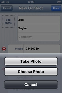 To use a saved picture:Press Choose Photo.