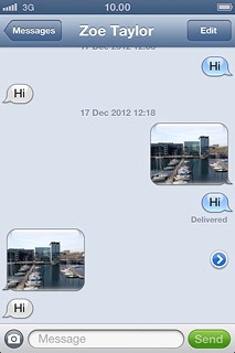 Press the text input field and write the required text.