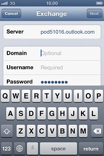 Press Domain and key in the domain name.