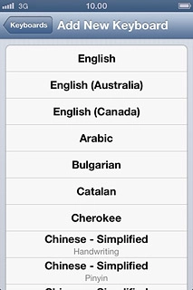 Press the required language.